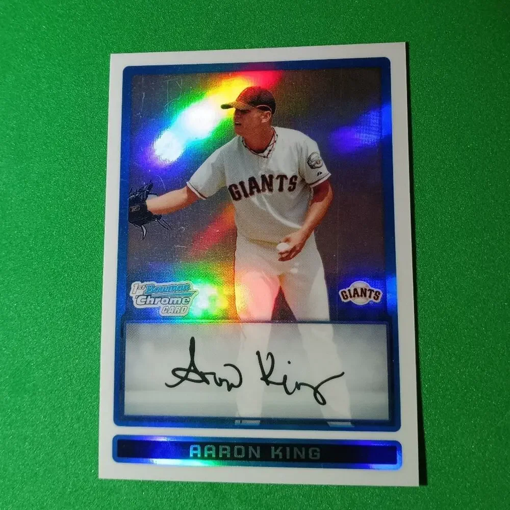 Aaron King  #BCP160 Topps 1st Bowman Chrome Refractor 2009 SSP #/500